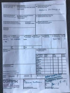 [VIDEO] Fałszywe pieczątki brytyjskiej sieci domów towarowych John Lewis. Oszustwa na prawdziwego, wysokiego urzędnika tej firmy o nazwisku Patric Lewis. Poszkodowani w Polsce i Portugalii, towar w Afryce a brytyjski koncern milczy!