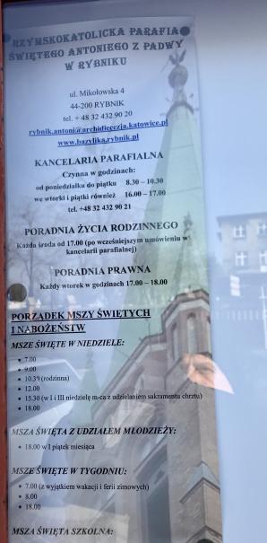 Słowo na 7 kwietnia, Piątą Niedzielę Wielkiego Postu z Rybnika