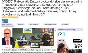 [VIDEO] - Cmentarne śmieci też zakopane na terenie kościoła w Trzeszczanach - przekazał Sądowi sekretarz gminy, oskarżony Paweł  L. Zakopywać miał obecny Wójt Stanisław Cz. Brak pomocy biskupa Mariana Rojka, podejmujemy interwencję w Watykanie