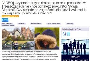 [VIDEO] O zagrożeniu zdrowia i życia ludzi oraz zwierząt Krzysztof Rutkowski powiadamia Głównego Inspektora Sanitarnego!