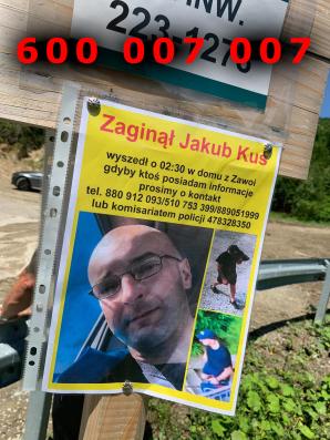 [VIDEO] Jakub Kuś nie żyje. Jego ciało odnalezione 200 metrów od punktu wskazanego na mapie przez ekipę Krzysztofa Rutkowskiego. Spotkanie z dziennikarzami w czwartek o 15:30 w karczmie Dzika Chata w Zawoi