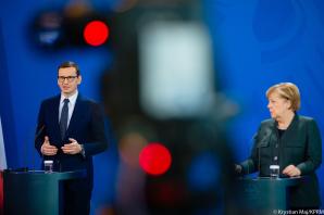 [VIDEO] Premier Morawiecki po spotkaniu z kanclerz Merkel: solidarność Unii Europejskiej jest bardzo ważna wobec sytuacji na polsko-białoruskiej granicy