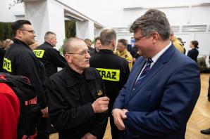 Spotkanie wielkanocne z funkcjonariuszami i żołnierzami Litewsko-Polsko-Ukraińskiej Brygady w Lublinie z udziałem wiceministra Macieja Wąsika