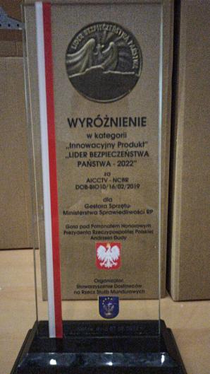 Ministerstwo Sprawiedliwości otrzymało nagrodę Lidera Bezpieczeństwa Państwa