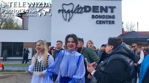 [VIDEO] Helikopterem przyleciał Rutkowski, by z żoną Mają i dziećmi wziąć udział w otwarciu kliniki MultiDent w Stalowej Woli!