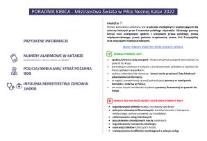 Mistrzostwa Świata FIFA 2022 w Katarze – poradnik dla Kibica