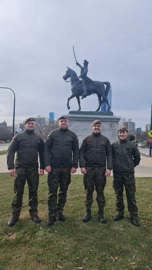 Delegacja Ośrodka Reprezentacyjnego WOT z wizytą w Chicago