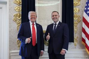 [VIDEO] Biały Dom. Rozmowy Prezydentów Polski i USA