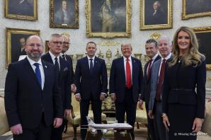 [VIDEO] Biały Dom. Rozmowy Prezydentów Polski i USA