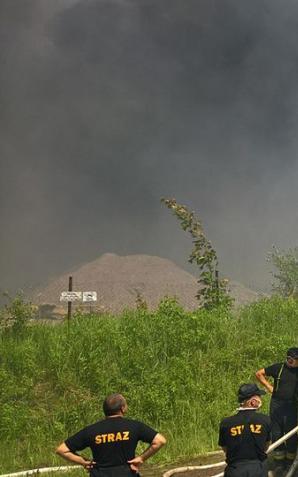 Zmniejszenie zanieczyszczenia powietrza po pożarze składowiska śmieci w Zgierzu