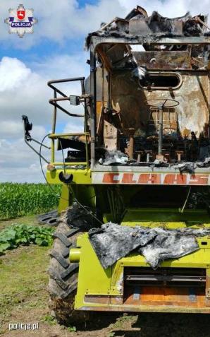 Podpalił kombajn i ciągnik, bo był zły na rodzinę