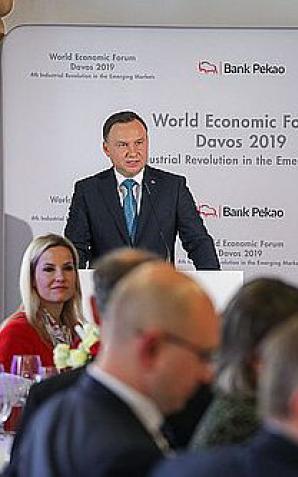 Prezydent w szwajcarskim Davos: Miarą skuteczności polityków jest poziom innowacyjności ich krajów. Rozmowy m.in. z Prezydentem Brazylii