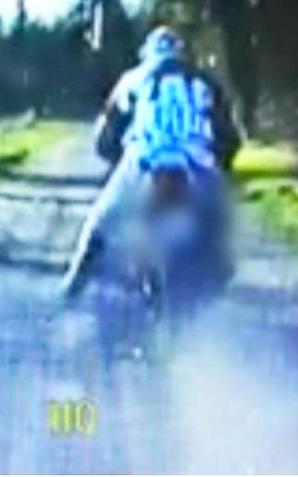 [VIDEO] Zderzył się z radiowozem. Głupią ucieczkę zakończył za kratami