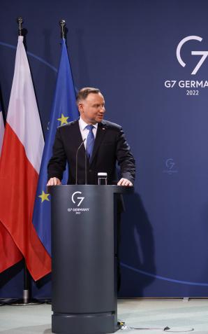 [VIDEO] Nic o nas bez nas. Prezydent o celach szczytu Trójkąta Weimarskiego. Będą rozmawiali o sytuacji wokół Ukrainy i na Białorusi. 