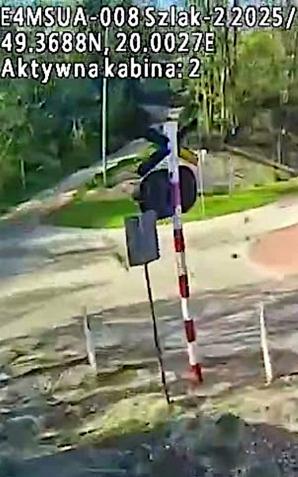[VIDEO] POV: wypadek na przejeździe w Poroninie