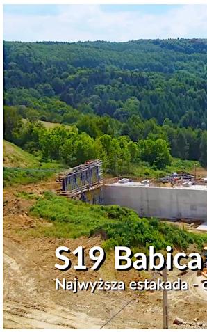 [VIDEO] Najwyższa estakada S19 Babica–Jawornik rośnie na Podkarpaciu