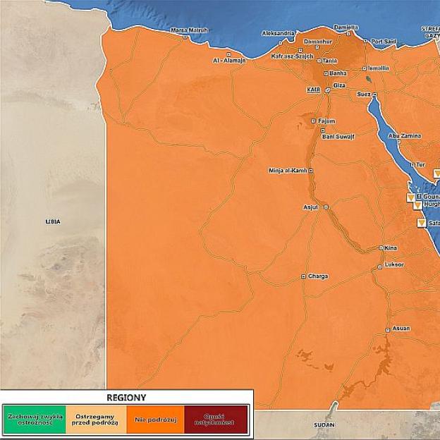 Egipt – wprowadzono stan wyjątkowy. Możliwe są zamachy terrorystyczne. Polski MSZ ostrzega podróżnych
