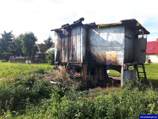 Ełk: 30-latek odpowie za podpalenie gołębnika, w którym spłonęło około 200 gołębi