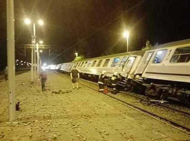 28 osób rannych po nocnym wypadku pociągu relacji Gdynia-Bielsko Biała