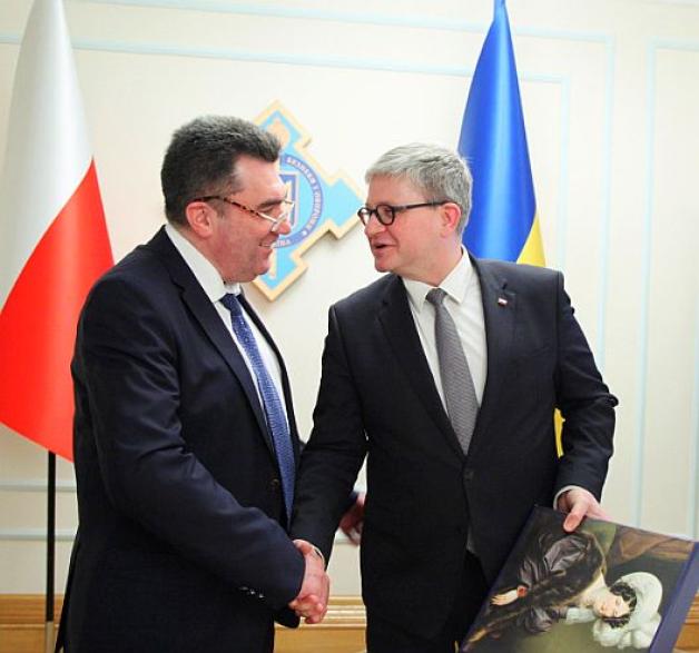 O bezpieczeństwie i obronności Szef Biura Bezpieczeństwa Narodowego Paweł Soloch w Kijowie