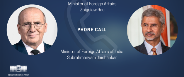 Rozmowa telefoniczna ministra Zbigniewa Raua z ministrem SZ Republiki Indii Subrahmanyamem Jaishankarem