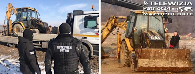 [VIDEO] Koparkę odzyskał właściciel po 2 latach. Skuteczna akcja Rutkowskiego!